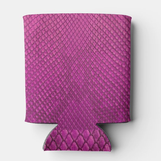 Pink Python: Schlange Hauttextur. Dosenkühler (Rückseite)