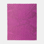 Pink Python: Schlange Hauttextur. Fleecedecke (Vorderseite)