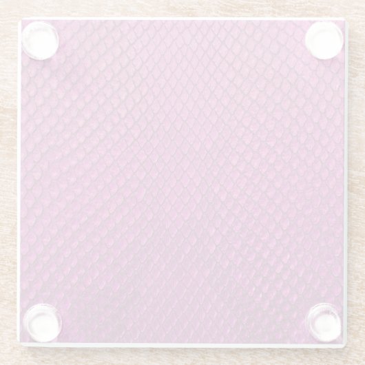 Pink Python: Schlange Hauttextur. Glasuntersetzer (Rückseite)