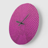 Pink Python: Schlange Hauttextur. Große Wanduhr (Winkel)