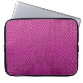 Pink Python: Schlange Hauttextur. Laptopschutzhülle (Vorderseite)