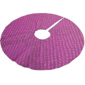 Pink Python: Schlange Hauttextur. Polyester Weihnachtsbaumdecke (Schrägansicht)