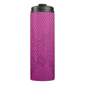 Pink Python: Schlange Hauttextur. Thermosbecher (Vorderseite)