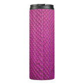 Pink Python: Schlange Hauttextur. Thermosbecher (Rückseite)
