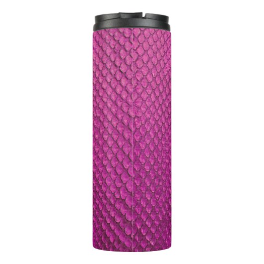 Pink Python: Schlange Hauttextur. Thermosbecher (Rückseite)