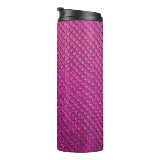 Pink Python: Schlange Hauttextur. Thermosbecher (Nach rechts gedreht)