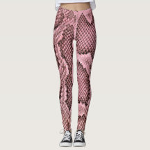 Pink Python Schlange Printwerbung Frauen Leggings