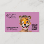 Pink QR Visitenkarte (Vorderseite)