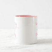Pink Quarantäne Geburtstags-Tasse Zweifarbige Tasse (Mittel)