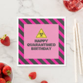 Pink Quarantine Birthday Party Servietten (Beispiel)
