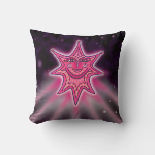 Pink Quasar Illustration Kissen