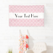 Pink Quatrefolie, Latticework, marokkanischer Trel Banner (Insitu)