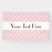 Pink Quatrefolie, Latticework, marokkanischer Trel Banner (Horizontal)