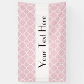 Pink Quatrefolie, Latticework, marokkanischer Trel Banner (Vertikal)