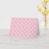 Pink Quatrefolie, Latticework, marokkanischer Trel Karte (Gelbe Blume)