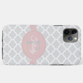 Pink Quatrefolie Personalisiert Case-Mate iPhone C Hülle (Rückseite (Horizontal))