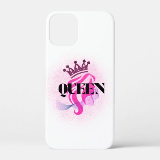 Pink Queen Crown Design – Confident Feminine Power Case-Mate iPhone Hülle (Rückseite)