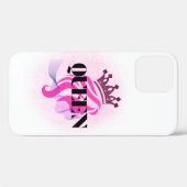 Pink Queen Crown Design – Confident Feminine Power Case-Mate iPhone Hülle (Rückseite (Horizontal))