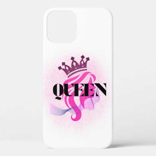 Pink Queen Crown Design – Confident Feminine Power Case-Mate iPhone Hülle (Rückseite)