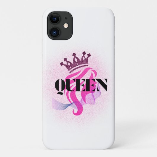 Pink Queen Crown Design – Confident Feminine Power Case-Mate iPhone Hülle (Rückseite)
