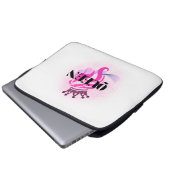 Pink Queen Crown Design – Confident Feminine Power Laptopschutzhülle (Vorne Knopf)