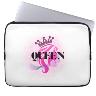 Pink Queen Crown Design – Confident Feminine Power Laptopschutzhülle
