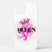 Pink Queen Crown Design – Selbstbewusste Weibliche Case-Mate iPhone Hülle (Rückseite)