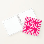Pink Queen of Hearts Personalisiert Kids Sketchboo Notizblock (Innenseite)