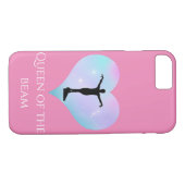 Pink Queen of the Beam Gymnastics iPhone iPad Case (Rückseite (Horizontal))