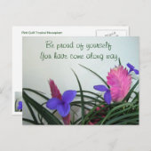 Pink Quill Pflanze Postkarte (Vorne/Hinten)