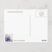 Pink Quill Pflanze Postkarte (Rückseite)