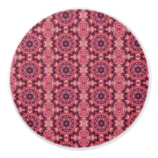 Pink Quilt Keramikknauf (Vorderseite)
