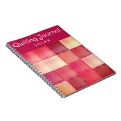 Pink Quilt Personal Quilt Journal-Notebook Notizblock (Rechte Seite)