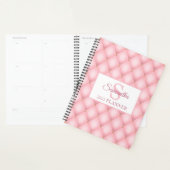 Pink Quilted Muster Monogram Luxury Planner Planer (Anzeige)