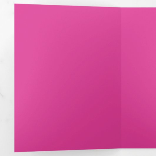 Pink Quinceanera Party Table Number Photo QR Code Dreifach Gefaltete Einladung (Innen Erste Seite)