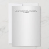 Pink Quinceañera Schmetterlingspflanze Blume Einladung (Rückseite)