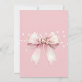 Pink Quinceanera tiara elegant 15. Geburtstag Einladung (Rückseite)