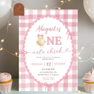 Pink Quirky Ein Niedlicher Geburtstag Einladung