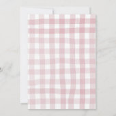 Pink Quirky Hand Drawing Chic Baby Dusche Einladung (Rückseite)