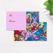 PINK RABBIT, CHRISTMAS CANDLES UND HOLLYBERRIES (Schreibtisch)