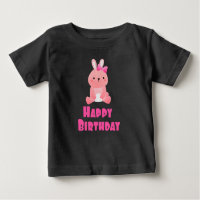 Pink Rabbit Happy Birthday