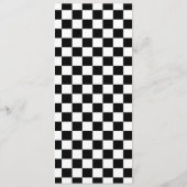 Pink Race Car Geburtstagsparty Food Menükarte (Rückseite)