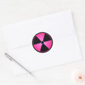 Pink Radiation Symbol Sticker (Umschlag)