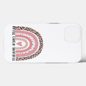 Pink Rainbow Breast Cancer Awareness Case-Mate iPhone Hülle (Rückseite (Horizontal))