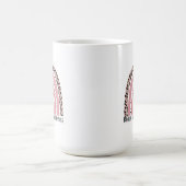 Pink Rainbow Breast Cancer Awareness Kaffeetasse (Mittel)