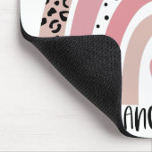 Pink Rainbow Breast Cancer Awareness Mousepad (Ecke)
