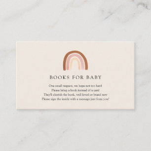 Pink Rainbow Bücher für Baby Beilagekarte Begleitkarte