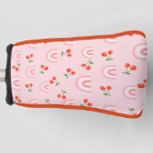 Pink Rainbow Chertern Muster Golf Headcover (Vorderseite)