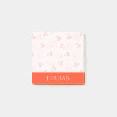 Pink Rainbow Chertern Muster Post-it Klebezettel (Vorderseite)