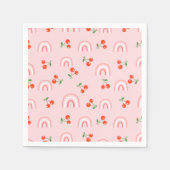 Pink Rainbow Chertern Muster Serviette (Vorderseite)